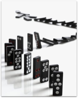 Business Process Management is like managing a set of dominoes.