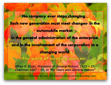 Alfred Sloan's Quote On Strategy