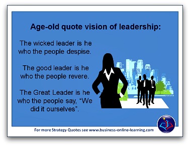 Age Old Quote on Leadership