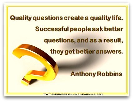 Anthony Robbins Quote on Quality Questions