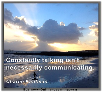 Quote by Kaufman on Real Communication