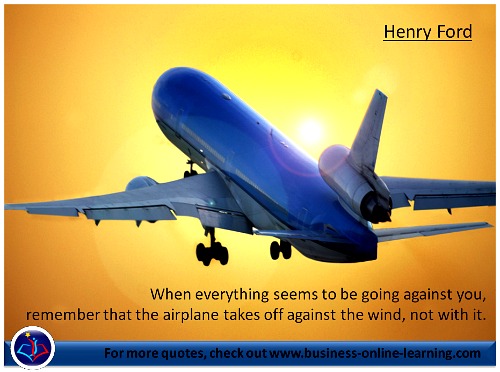 Taking off! Henry Fords Quote.