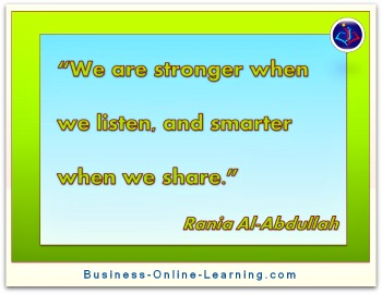 Great Quote on Communication by Rania Al-Abdullah