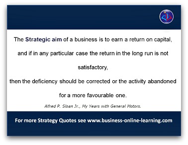 Sloan on Strategy Quote