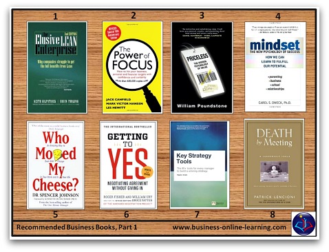 BusinessOnlineLearning Recommended Business Booklist
